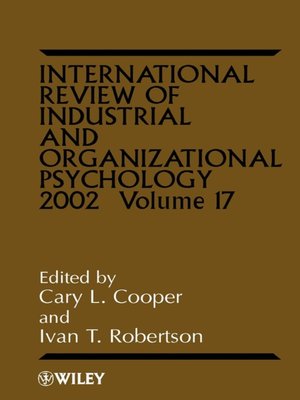 cover image of International Review of Industrial and Organizational Psychology, 2002